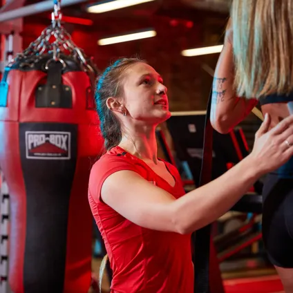 Holding Personal Training Image Female